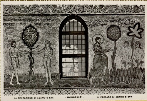 168931 old monreale postcard - old,