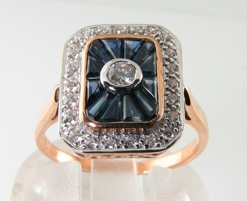 Rose gold sapphire - rose,