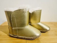 UGG Australia Baby/Toddler Boots Metallic Gold Size UK 4 EU 20. 5
