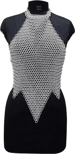 Chain mail bra top anodized - chain, 10
