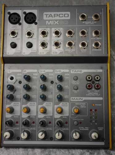 Tapco mackie mix - 60, audio