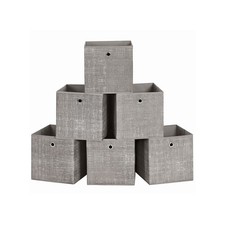 6 x Storage Boxes Cube with