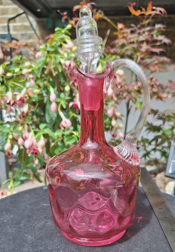 Pink glass cranberry style