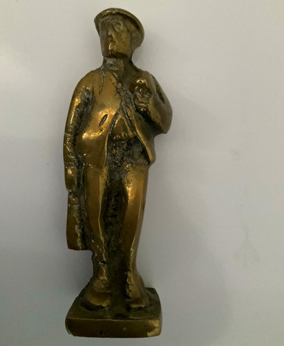Vintage brass miner figure - vintage,