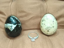 2 x  Gemstone Egg, Black