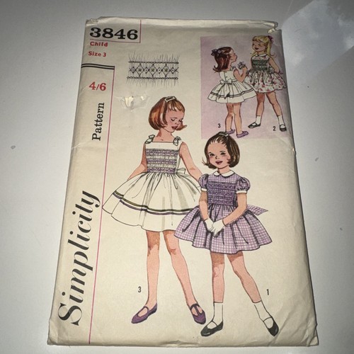1962 simplicity 3846 girls - 1962,