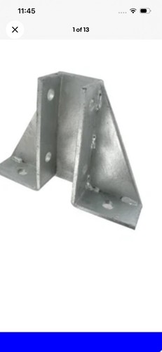 Galvanised unistrut gusset - galvanised,