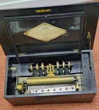 Antique Victorian 6 Bell Swiss Music Box