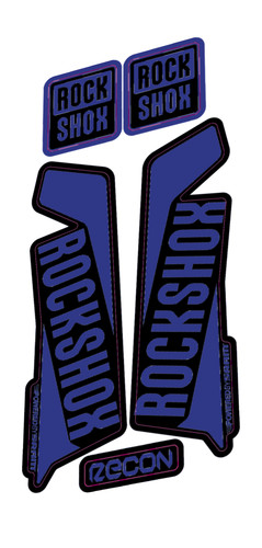 Rockshox recon fork decal kit - recon,