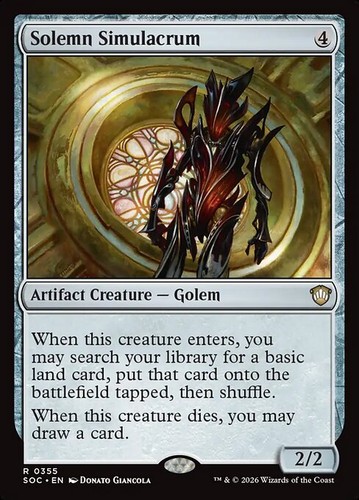 Mtg solemn simulacrum soc - mtg,