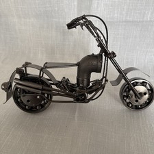 Handmade Metal Motorbike Model