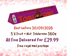 5 X Toblerone Fruit + Nut