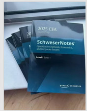 Kaplan Schweser Notes CFA Level 1 2025 (Books 1-4, Full Set, Compact, Critical)