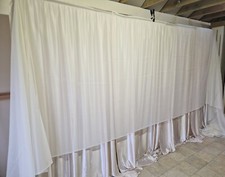 Ivory Voile Fabric, Voile Fabric, 13m x 1.50m Loose Fabric