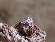 AAA Tanzanite 9k Gold Ring
