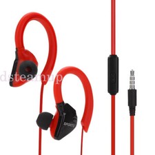 UK Hook headphones Sports in Ear Over Ear Earphones With Mic Noise Isolating