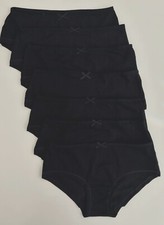 Girls NXT Knickers 7 Pack Cotton Stretch Pink White Black Unicorn Briefs Shorts