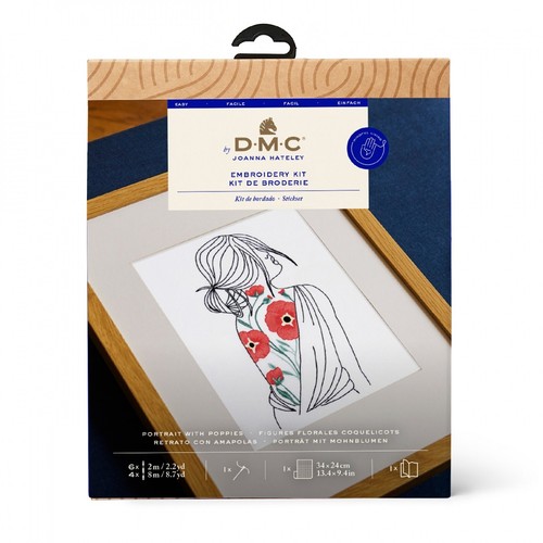 Dmc portrait with poppies - dmc,