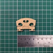 Aubert à Mirecourt Glaesel 4/4 Low Violin Bridge, Adjustable Feet, Ebony Insert