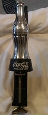 Chrome Bar Mounted Coke Coca-Cola Sign For Mancave And Home Bars B10