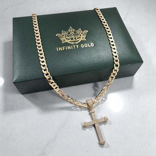 9ct gold diamante - diamante, full