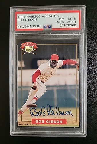 Bob gibson 1994 - nabisco, signed