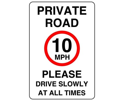 10mph please drive with
