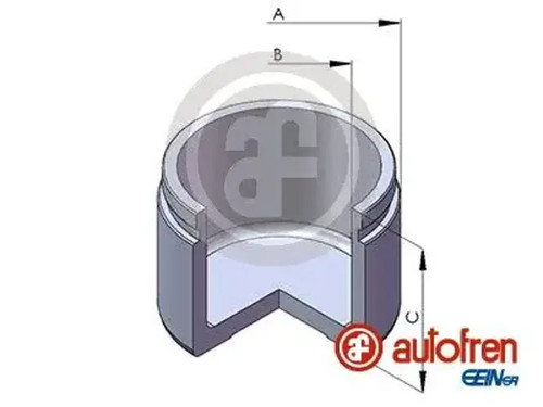 Brake caliper piston front - piston,
