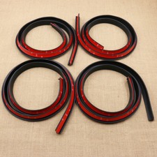 1.5m 4pcs Car Wheel Fender Extension Moulding Flares Trim Strip Edge SUV Black