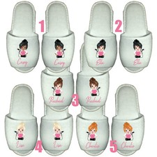 Hairdresser Spa Slippers Personalised  Gift Hair Stylist Pamper Salon