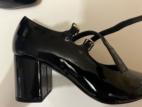 Office london black patent - office,