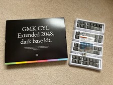 GMK CYL Extended 2048 Dark - Base Kit + International Kit - Keycaps