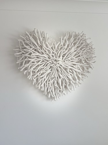 Driftwood heart wall art - art, –