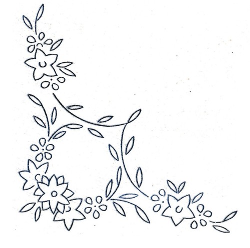 Vintage embroidery transfer - embroidery,
