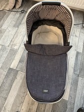 Mamas And Papas Sola 2 Mtx Denim Carry Cot With Mattress Express Post