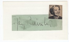 Fay Bainter SIGNED AUTOGRAPHED