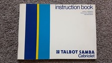 TALBOT SAMBA CABRIOLET OWNERS
