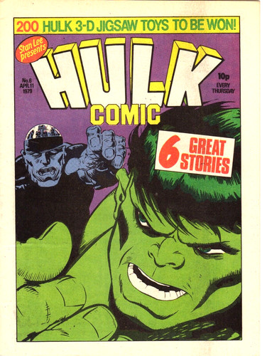 Hulk comic 6 british - comic,