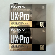 2x SONY UX-PRO 60 Chrome Blank