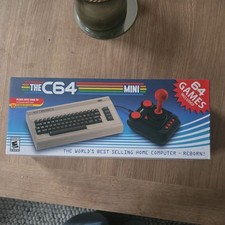 Commodore C64 Mini Retro Games Console with Joystick + 64 Preinstalled Games