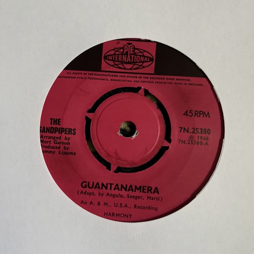 The sandpipers guantanamera - sandpipers, 7"