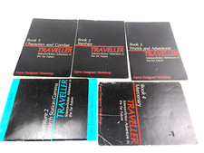 Traveller RPG Game Designers Workshop Bundle of 5 Books Book 1-4 + Adventure 2