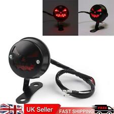 Vintage Pumpkin Red Rear Taillight Brake Stop Light For Hy Cafe Racer Black UK