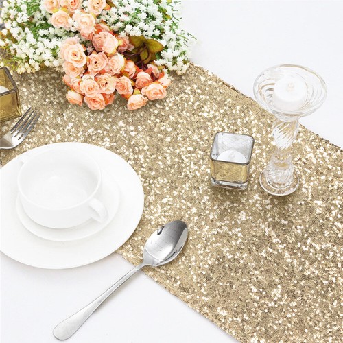 Tts ivory glitter sequin table - ivory,