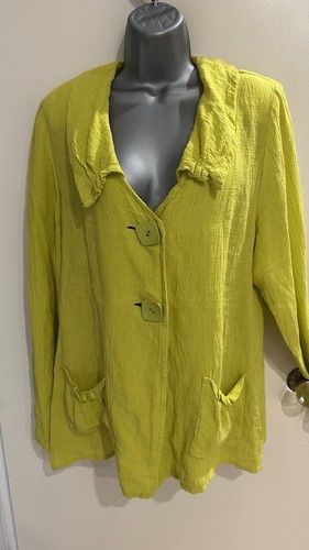 Neel chartreuse green flax - q’neel,