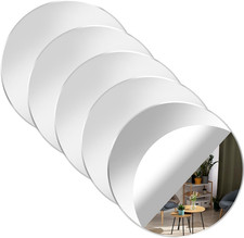 5 Pack Acrylic round Mirrors