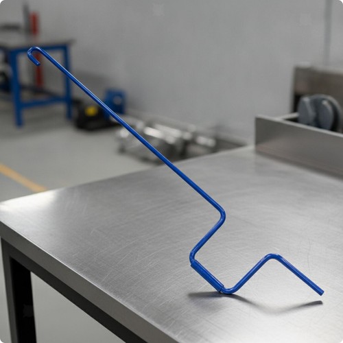 Metal crank handle - crank, hooked