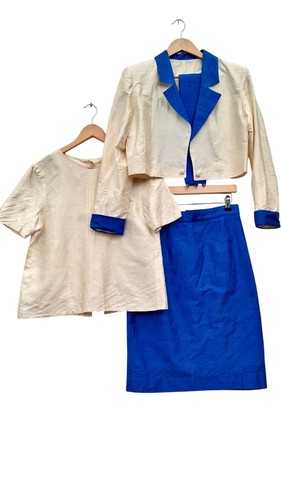 Vintage piece skirt suit - vintage,