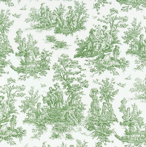 Toile fabric the yard - fabric, by