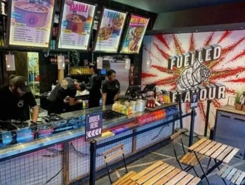 Counter shop kebab pizza - shop,